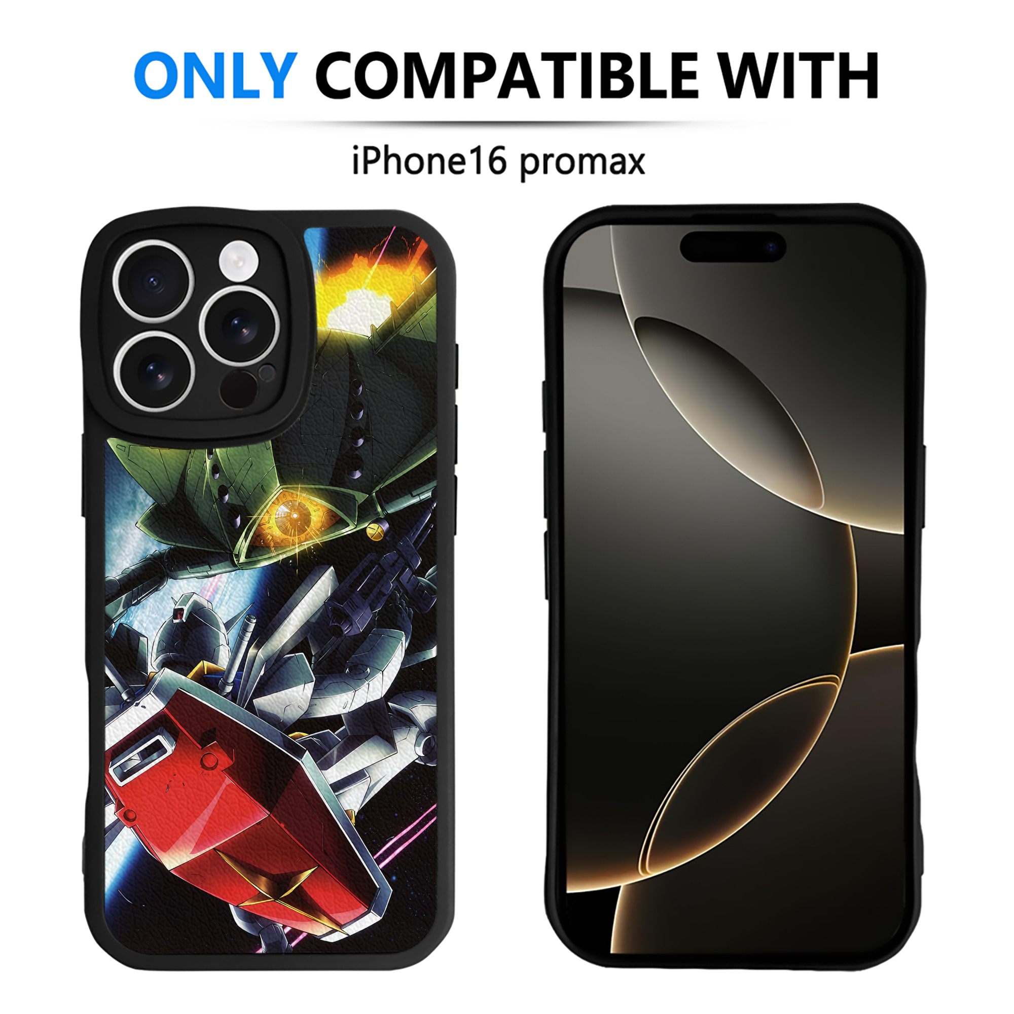 （画像用） 機動戦士ガンダム Mobile Suit Gundam 【iPhone 16シリーズ対応】シリコンスマホケース（レザー調） 材質：シリコン